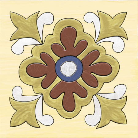 Мелкоформатная плитка Frida Dec Mix glossy 150х150х7 - фото